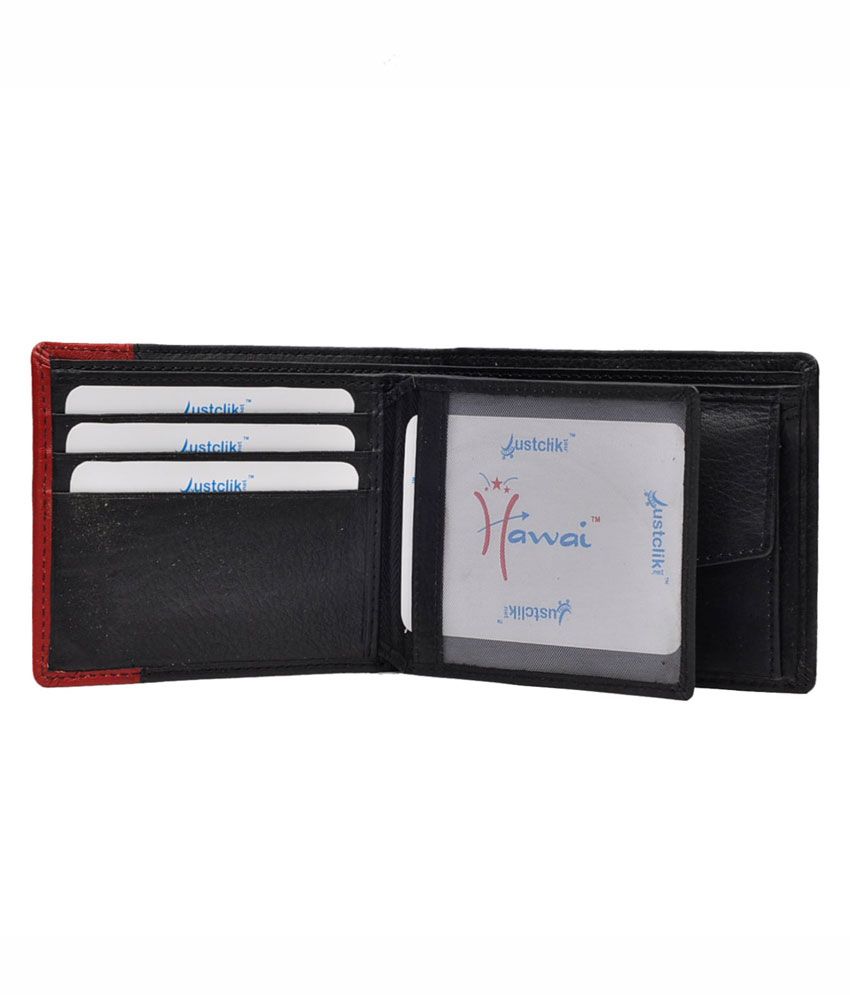 Hawai Black Leather Regular Wallet For Men: Buy Online at Low Price in India - Snapdeal