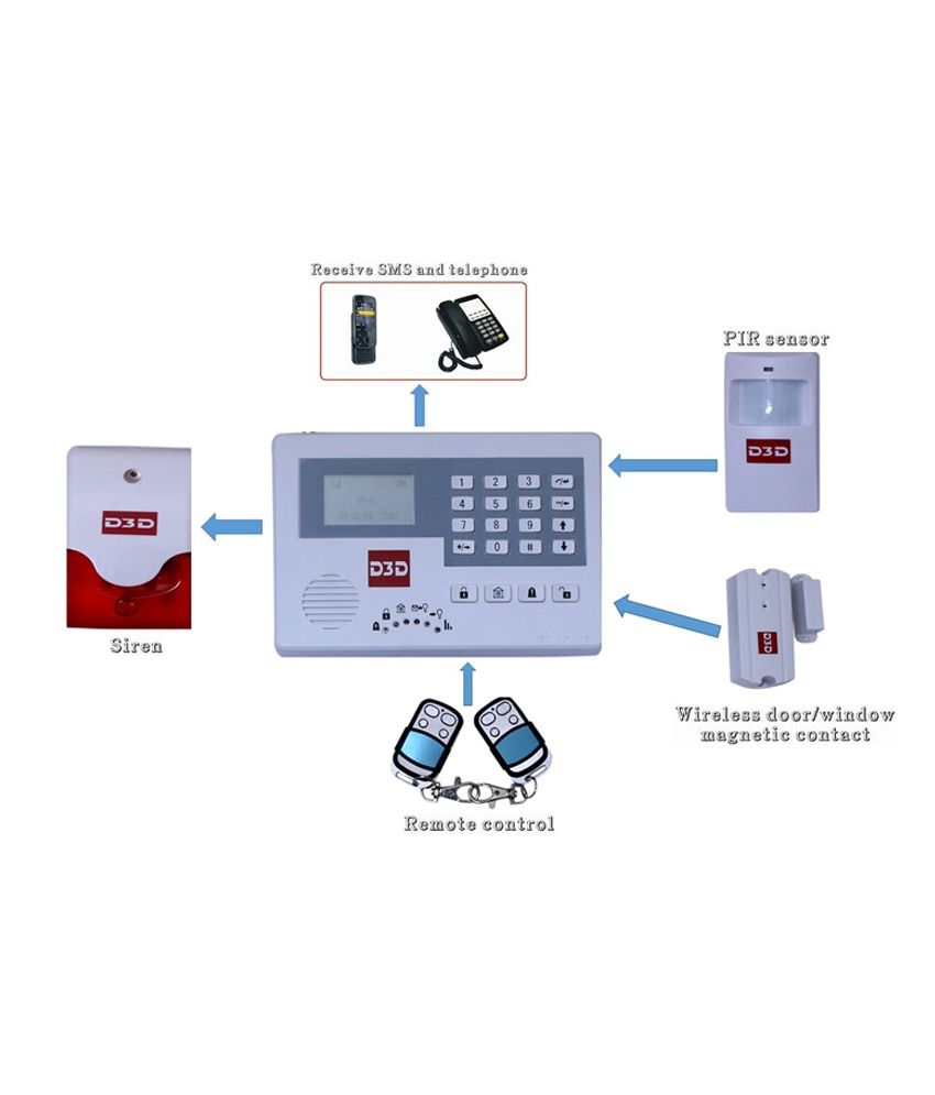 D3D Security Alarm System Price in India Buy D3D Security Alarm