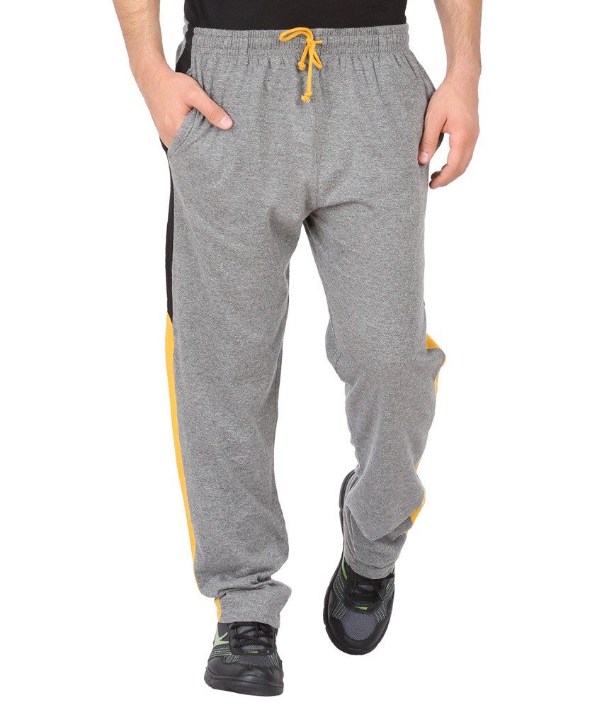 Checkersbay Charcol Melange Solid Men Trackpant - Buy Checkersbay ...