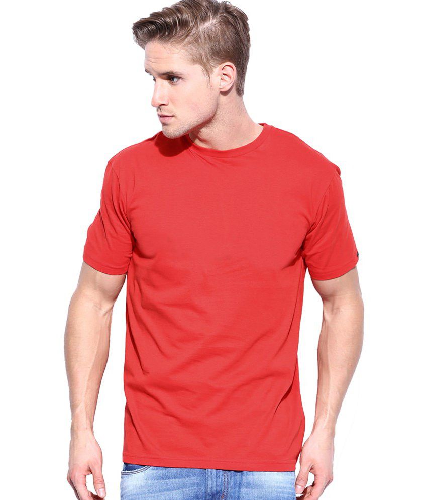 Arunachalam Tex Red Cotton T-Shirt - Buy Arunachalam Tex Red Cotton T ...