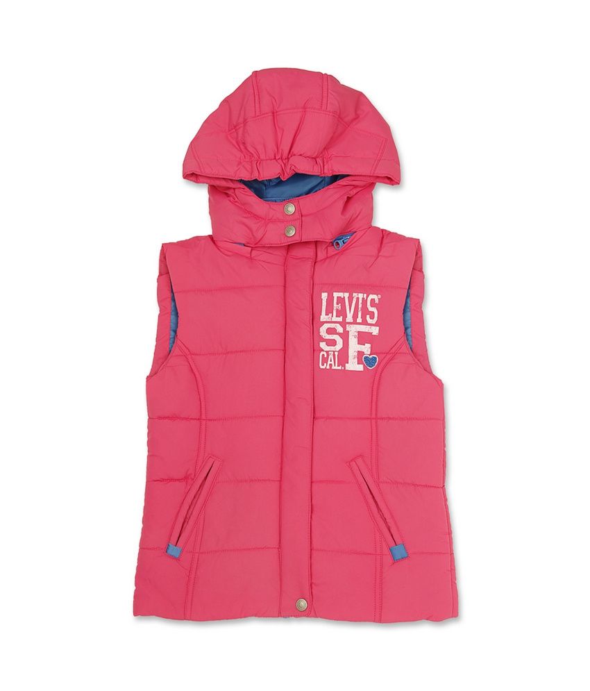 Levis Kids Ultra Pink Sleeveless Jacket For Kids - Buy Levis Kids Ultra  Pink Sleeveless Jacket For Kids Online at Low Price - Snapdeal