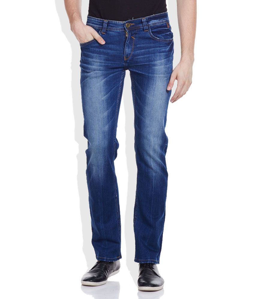 Fit Cotton Jeans - Buy Spykar Blue Skinny Fit Cotton Jeans Online ...