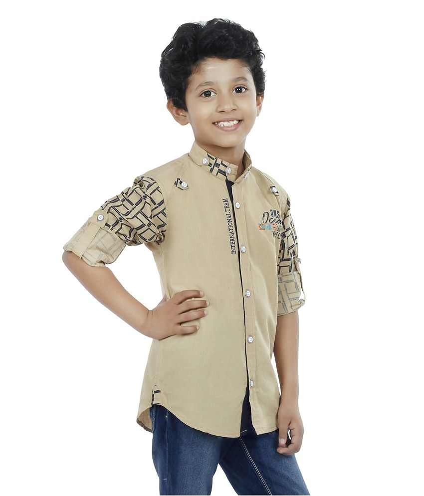 infant khaki shirt