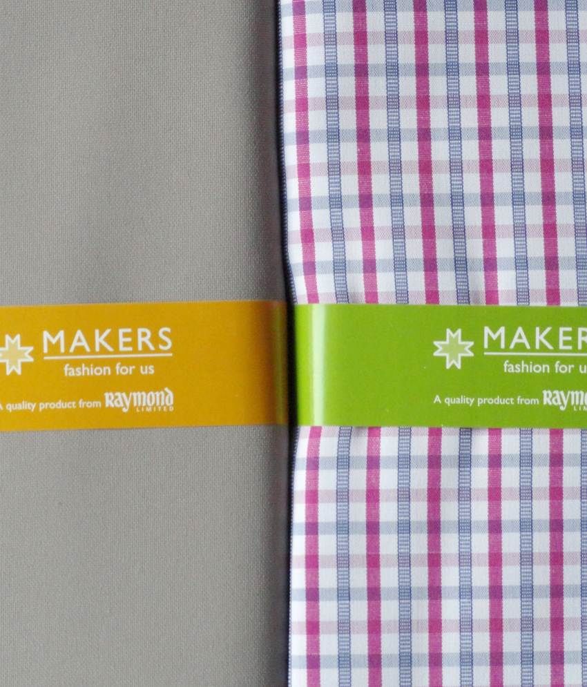 Raymond Makers Combo of Unstitched Gray 