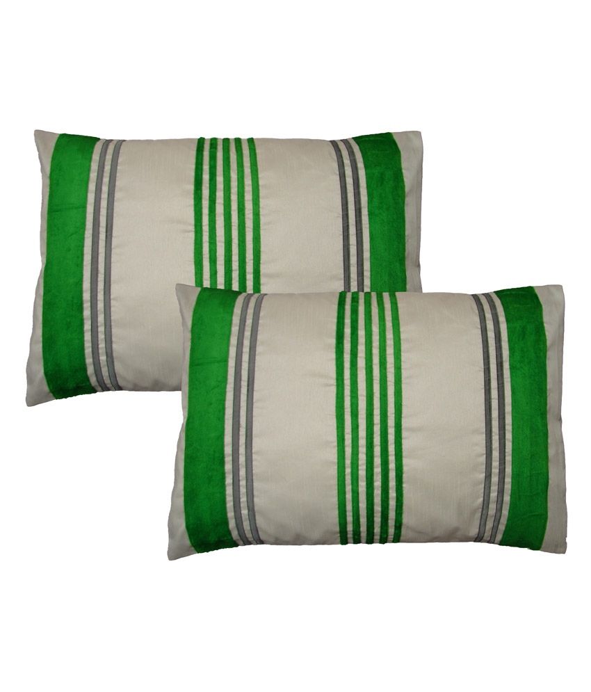 green pillow covers