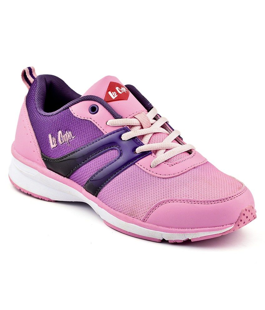 lee cooper pink running shoes