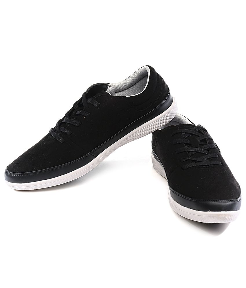 GAS Black Sneaker Shoes - Buy GAS Black Sneaker Shoes Online at Best ...
