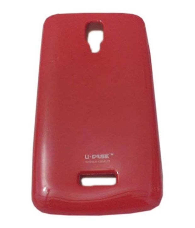 NR Soft Silicon BackBack Cover For Karbonn Titanium S5 plusRed Plain