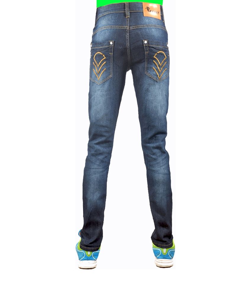 regular blue jeans