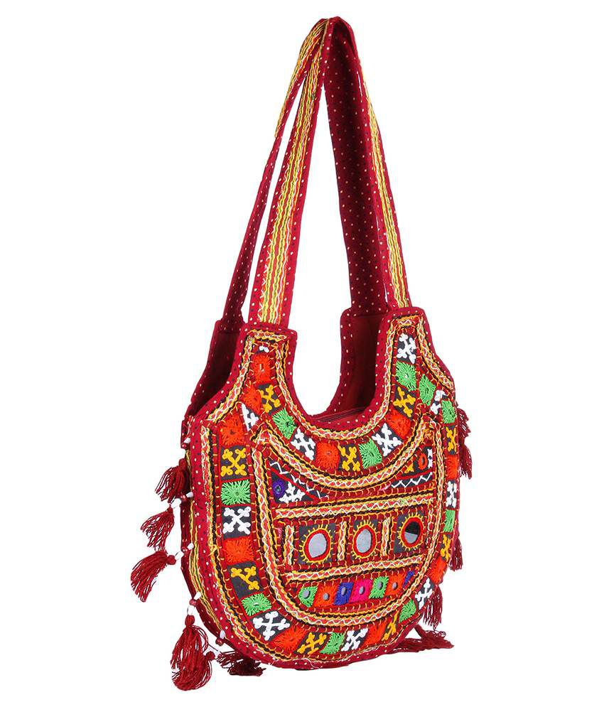 Niremo Multicolour Jhola Bag - Buy Niremo Multicolour Jhola Bag Online ...