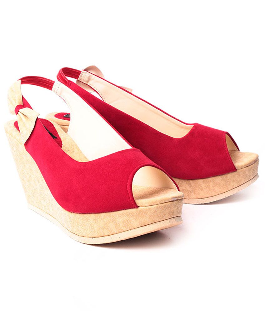 ruby red high heel shoes