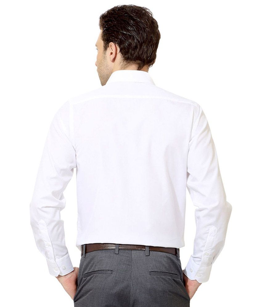 White Collar Apparels White Cotton Shirt - Buy White Collar Apparels ...