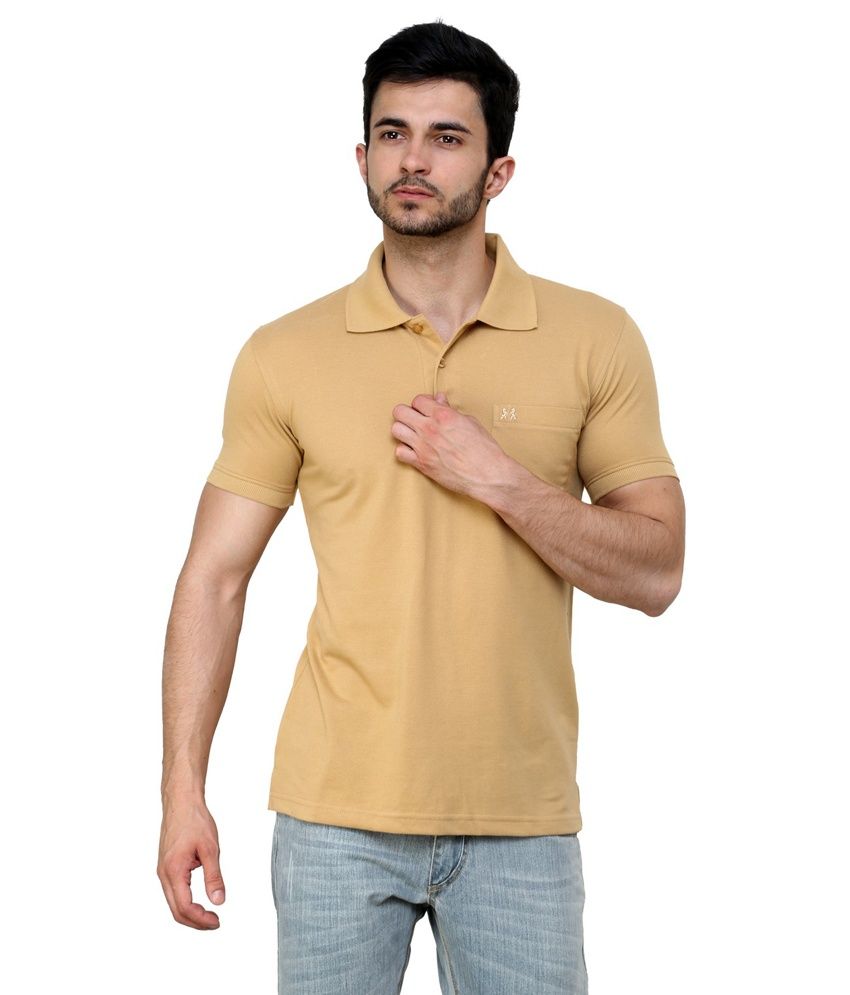 beige cotton t shirt