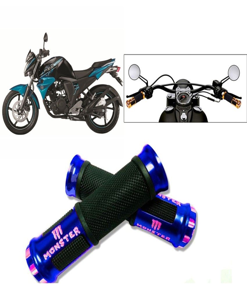 R.J.VON Monster Designer Blue Bike Handle Grip Lml Freedom Buy R.J