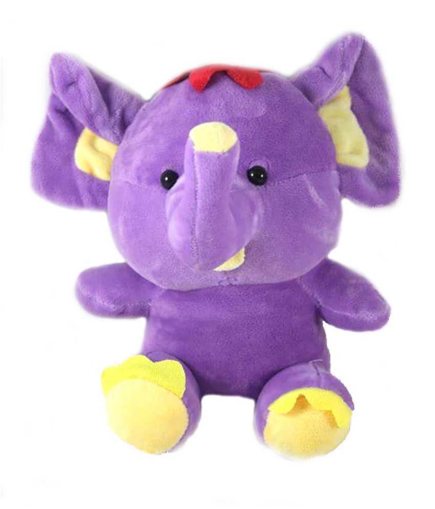     			Tickles Purple Cute Baby Elephant Stuffed Soft Plush Toy Love Girl 17 cm