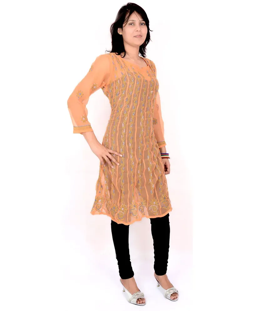 Snapdeal clearance georgette kurti