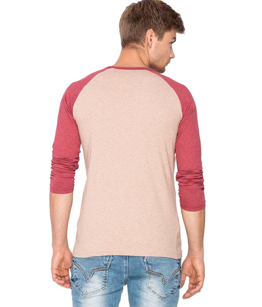 brown sleeve raglan