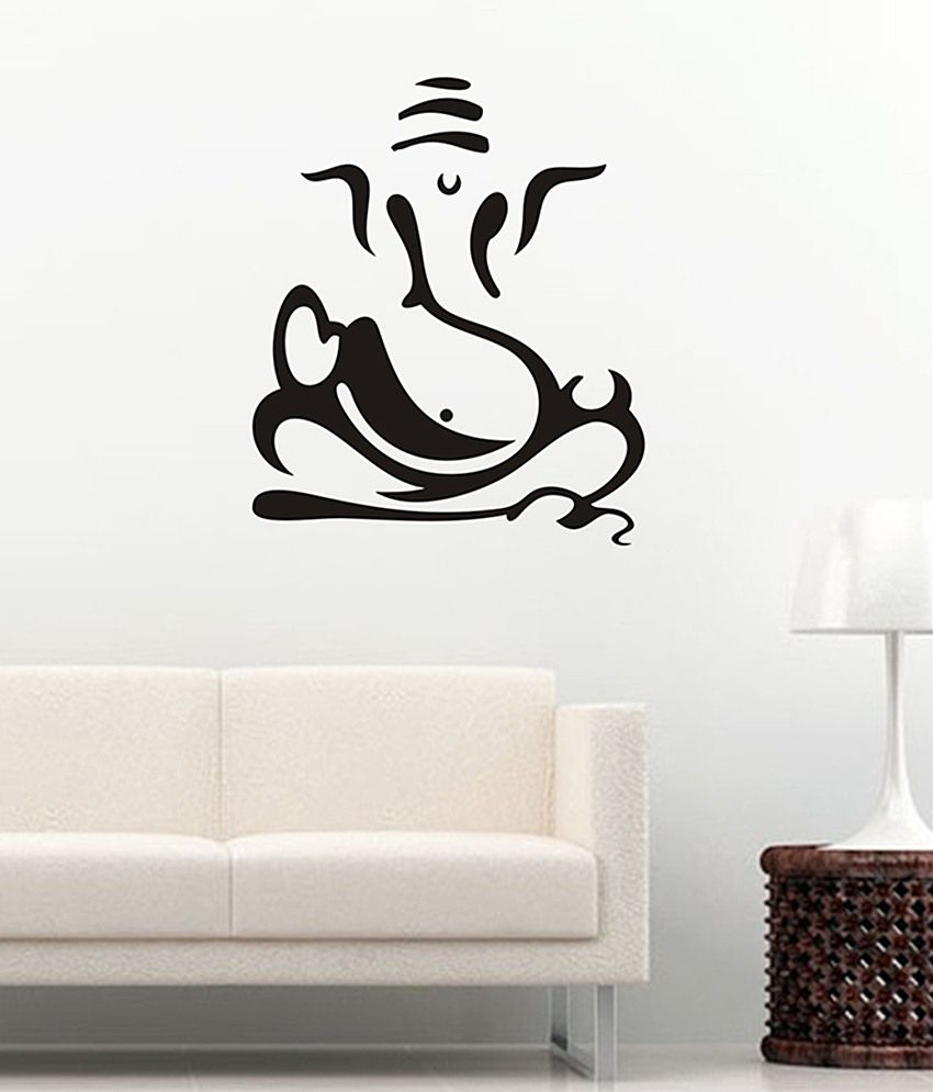 Veldeco Black Ganesha Wallpaper: Buy Veldeco Black Ganesha Wallpaper at  Best Price in India on Snapdeal