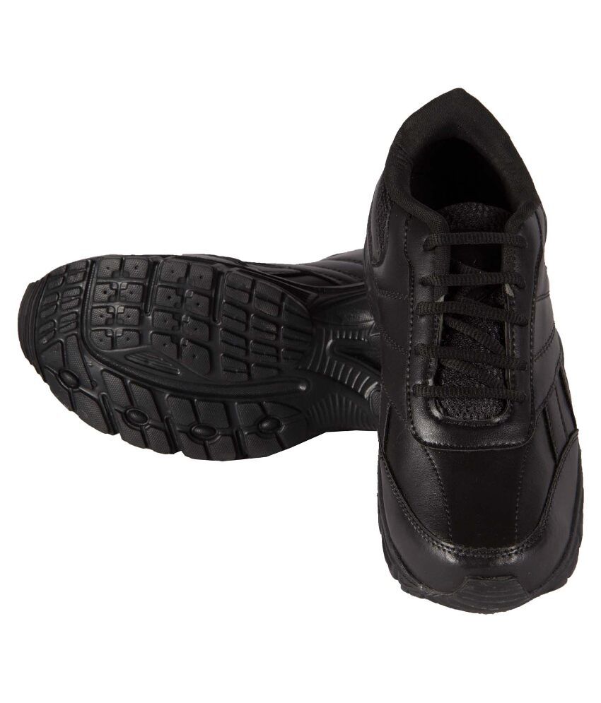 BNG Black Synthetic Leather Sport Shoes For Men - Buy BNG Black ...