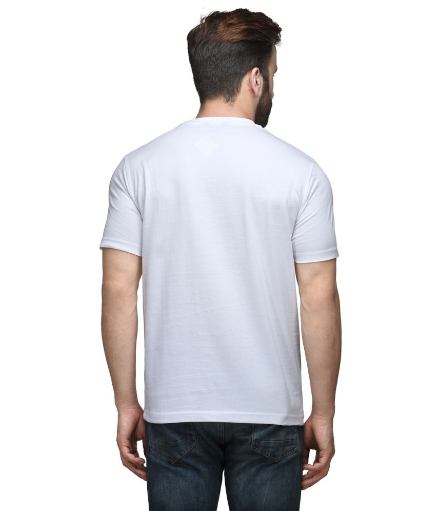 Dazzgear White Cotton Round Neck Half Sleeve T Shirt - Buy Dazzgear ...