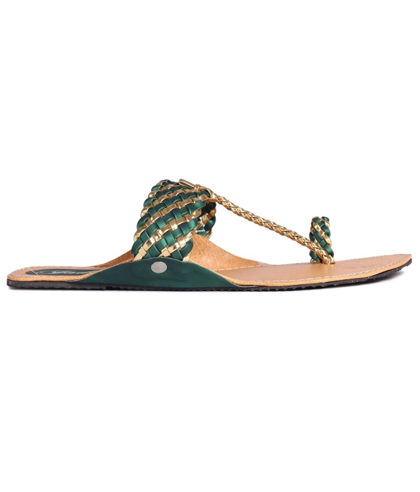 jade green flat shoes