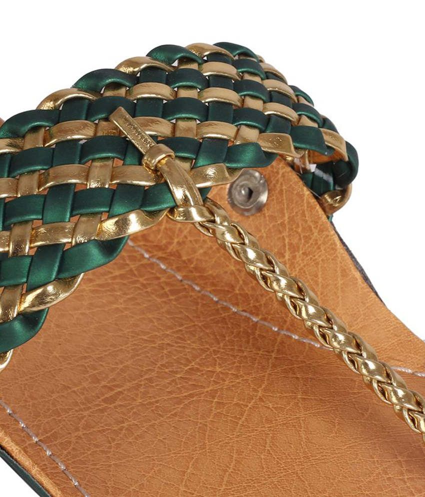 jade green flat shoes