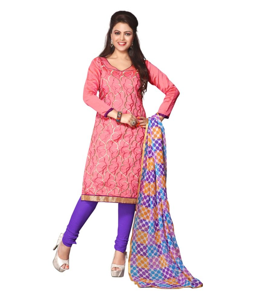 embroidery churidar materials