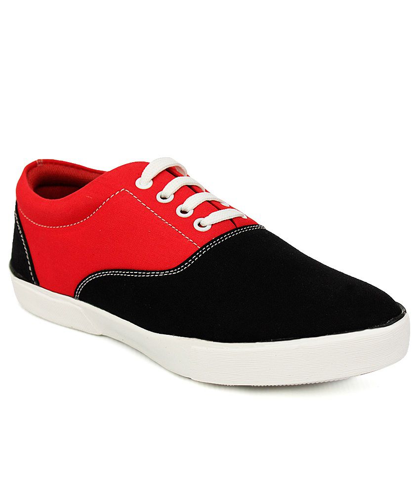Striker Red Canvas Shoes - Buy Striker Red Canvas Shoes Online at Best ...