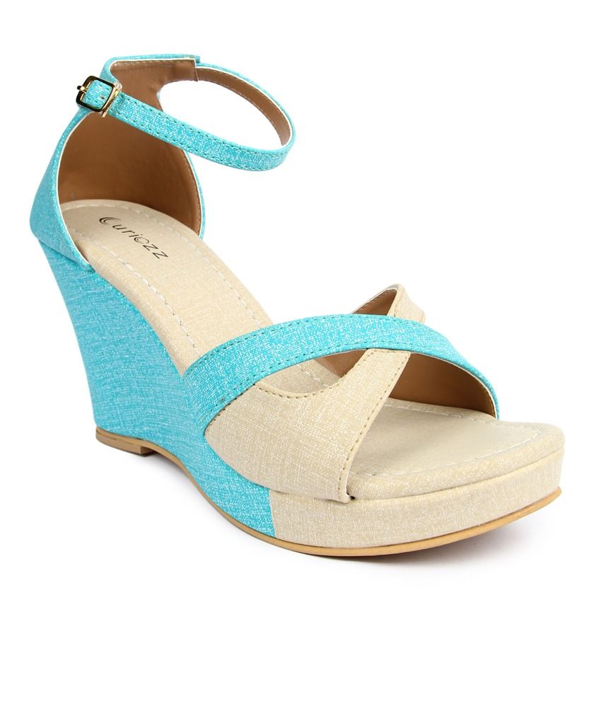azure blue heels