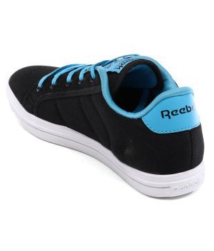 reebok on court iv lp black casual shoes