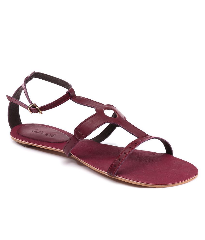 Catwalk Brown Flats - Buy Women's Sandals @ Best Price Online | Snapdeal