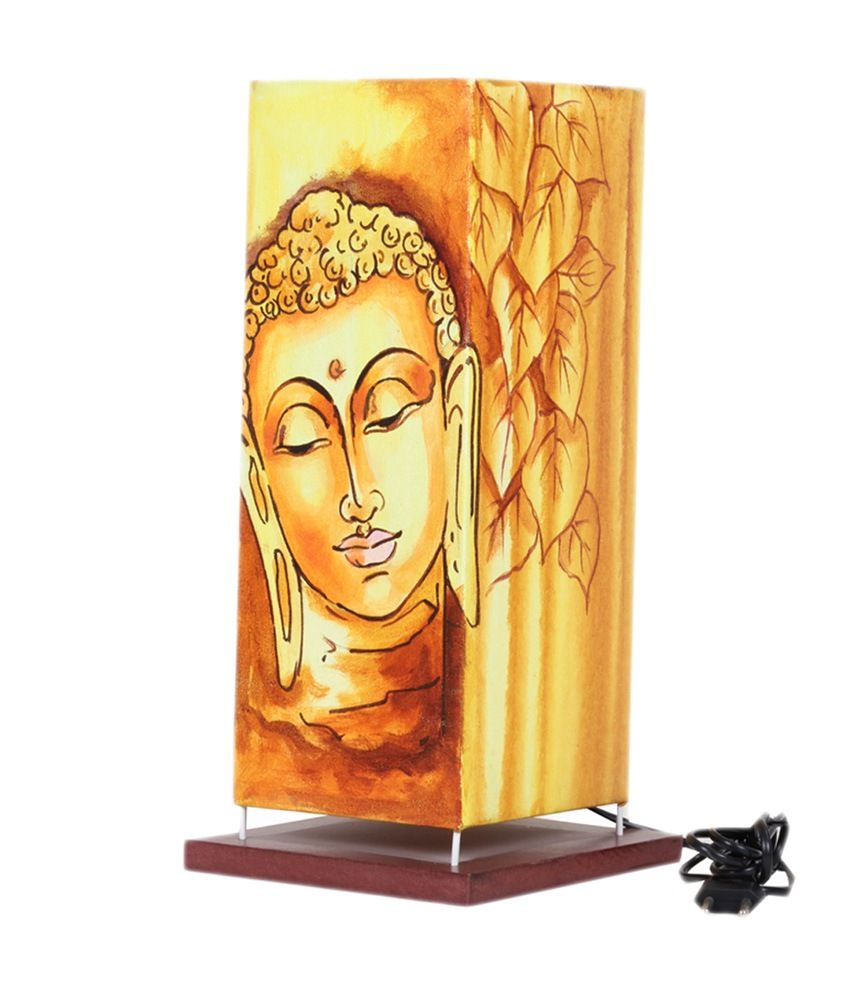 Colors Unlimited Handpainted Buddha Design Floor Lamp