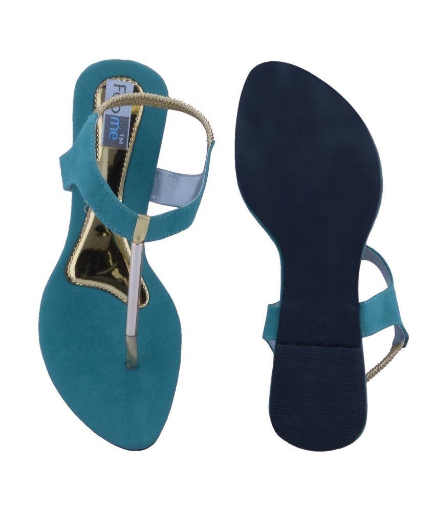 flat velvet sandals