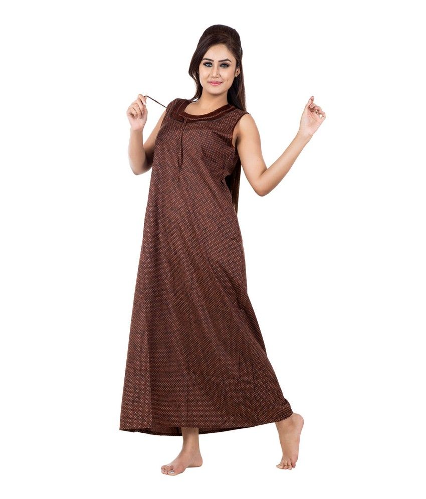 Buy Eazy Sleeveless Cotton Nighty Online at Best Prices in India - Snapdeal