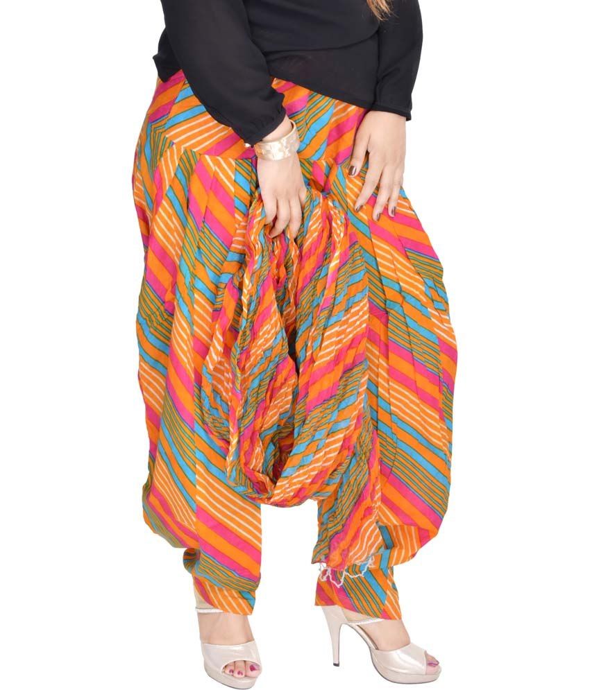 multicolor patiala pants