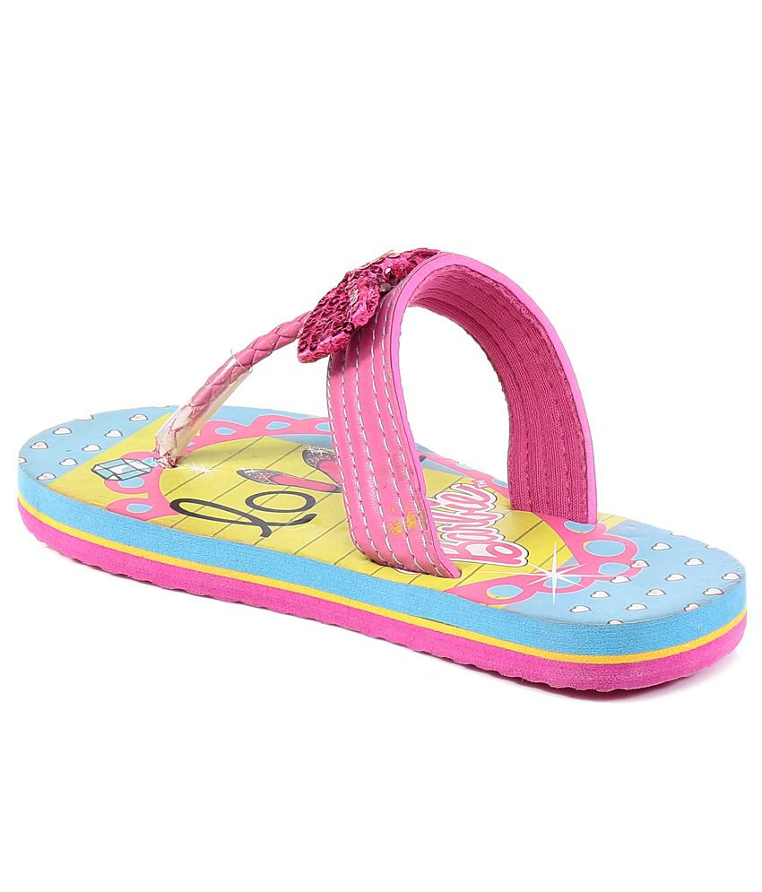 Barbie Pink Slippers For Kids Price in India- Buy Barbie Pink Slippers ...