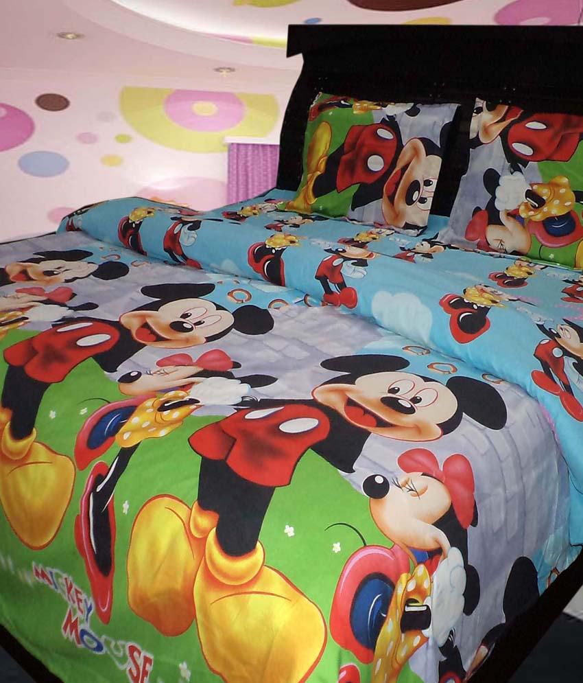     			Riyasat Disney Classic Double Bed Sheet with 2 Pillow Covers