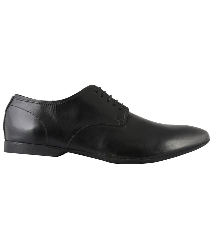 Leder Warren Black Formal Shoes Price in India- Buy Leder Warren Black ...