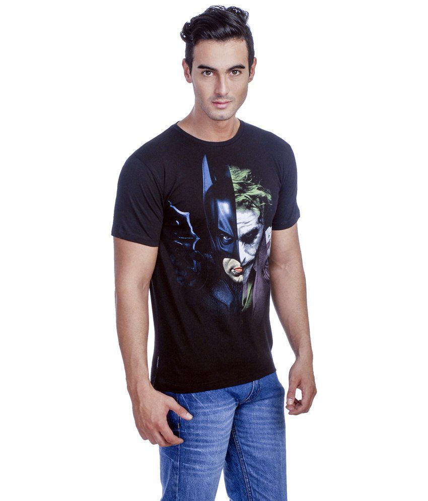 Batman Stylish Black Graphic T-shirt For Men - Buy Batman Stylish Black ...