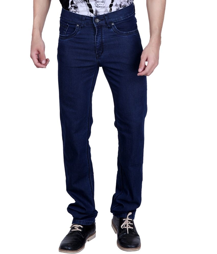 Puff Blue Cotton Slim Fit Ravishing Mid 