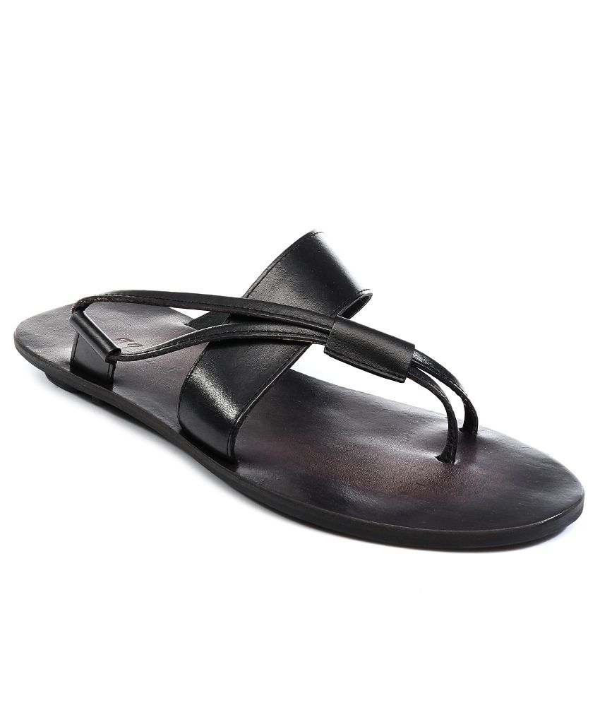 black colour slippers