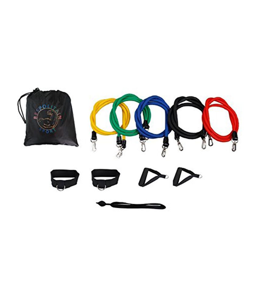     			Bespolitan Resistance Bands Set for Yoga & Gym Workout (11-Piece)