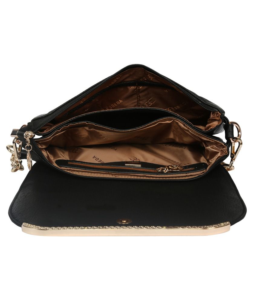 Esbeda ESBD2133BLACK Black Sling Bags - Buy Esbeda ESBD2133BLACK Black Sling Bags Online at Best 