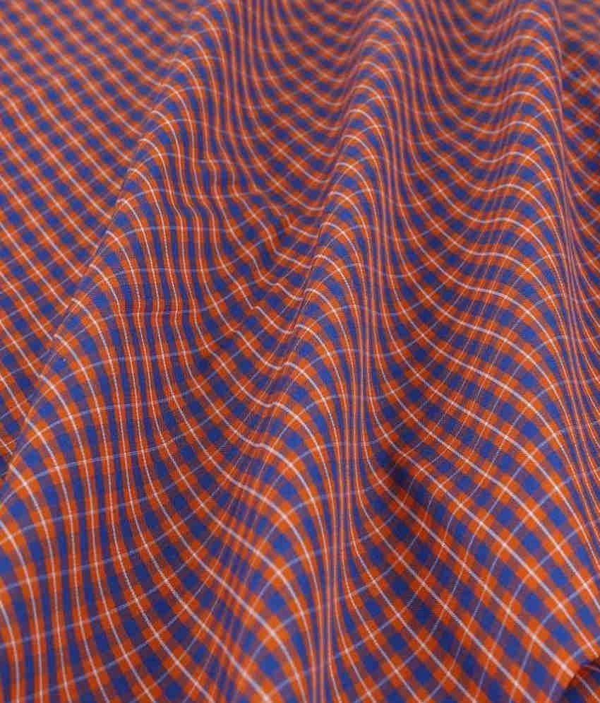 Raymond Orange Cotton Unstitched Shirt Piece - Buy Raymond Orange ...
