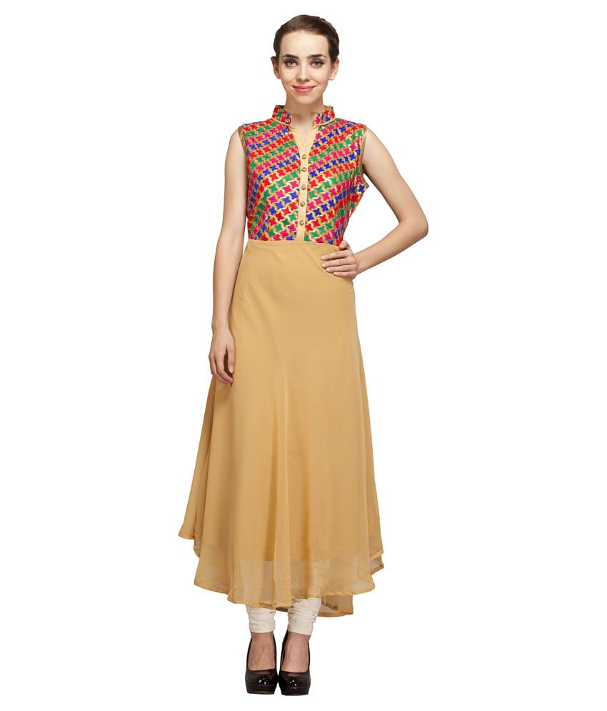 pure georgette kurtis online