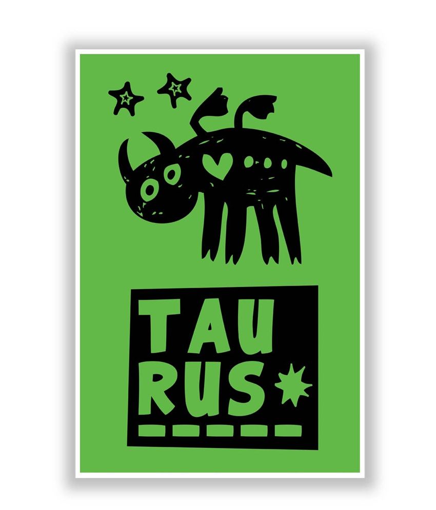 PosterGuy Taurus Green | Zodiac Sign Gifts: Buy PosterGuy ...