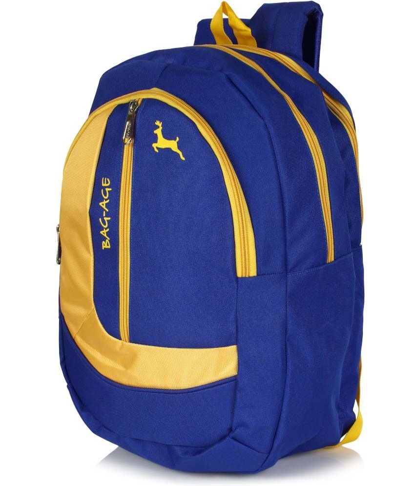 BagAge Zuma Blue Polyester Backpack Buy BagAge Zuma Blue Polyester