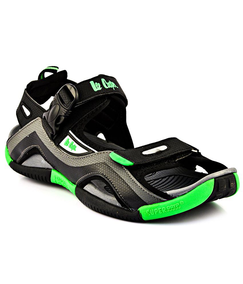 Lee Cooper Sports Green Floater Sandals 