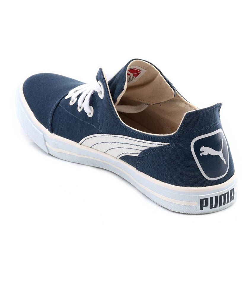 puma blue canvas sko closeout 4b930 b84df