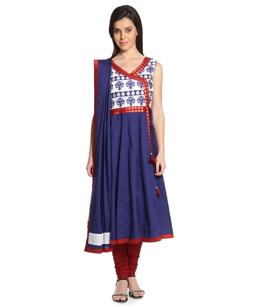 Imara Cotton Kurti With Churidar - Stitched Suit - Buy Imara Cotton ...